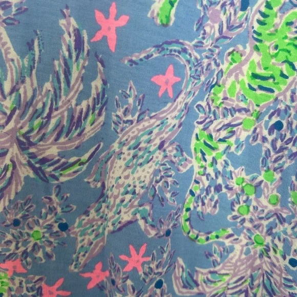 Adorable Lilly Pulitzer Cotton Sleeveless Tiered Dress Large - Picture 4 of 7